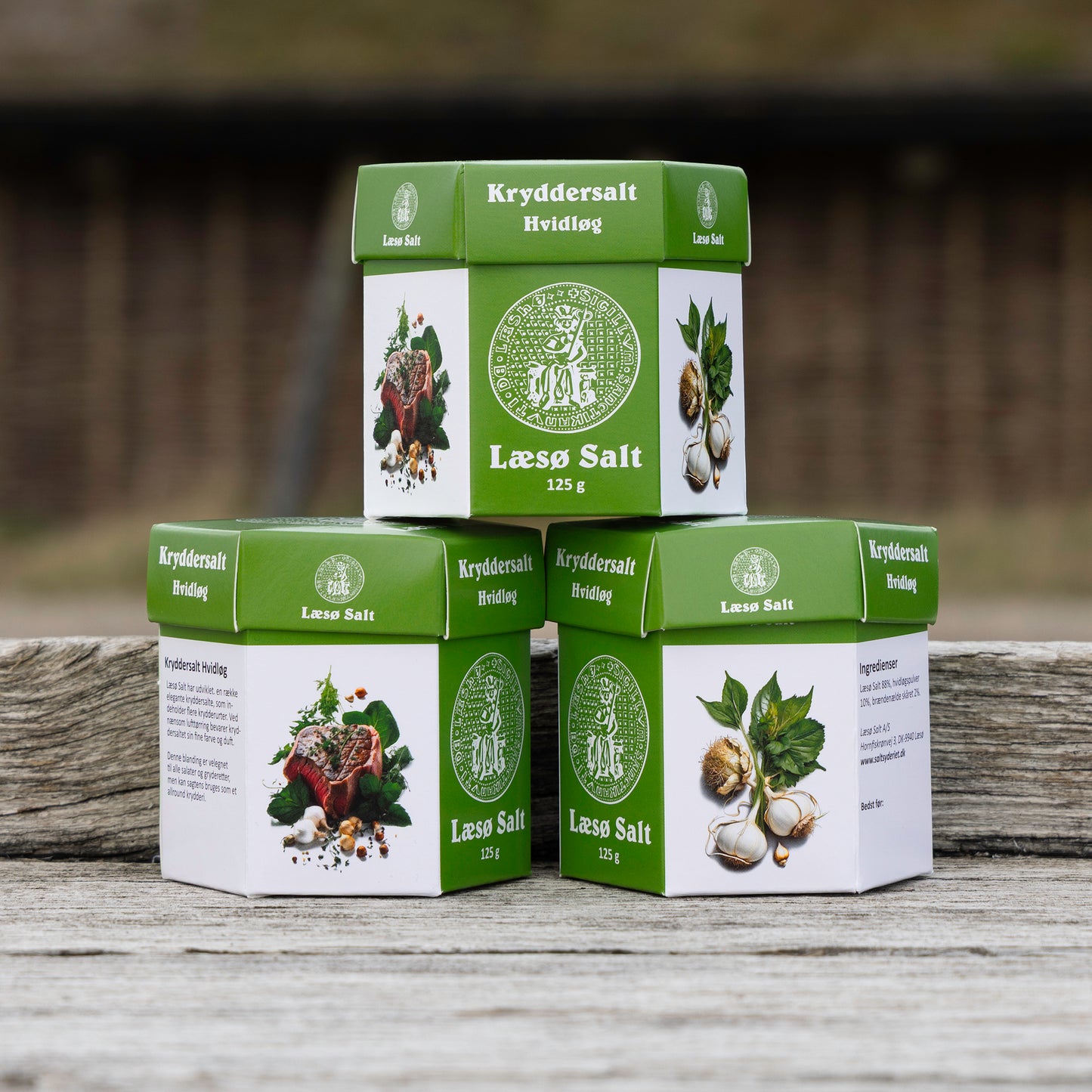 Læsø Kryddersalt Hvidløg 125 gr. æske
