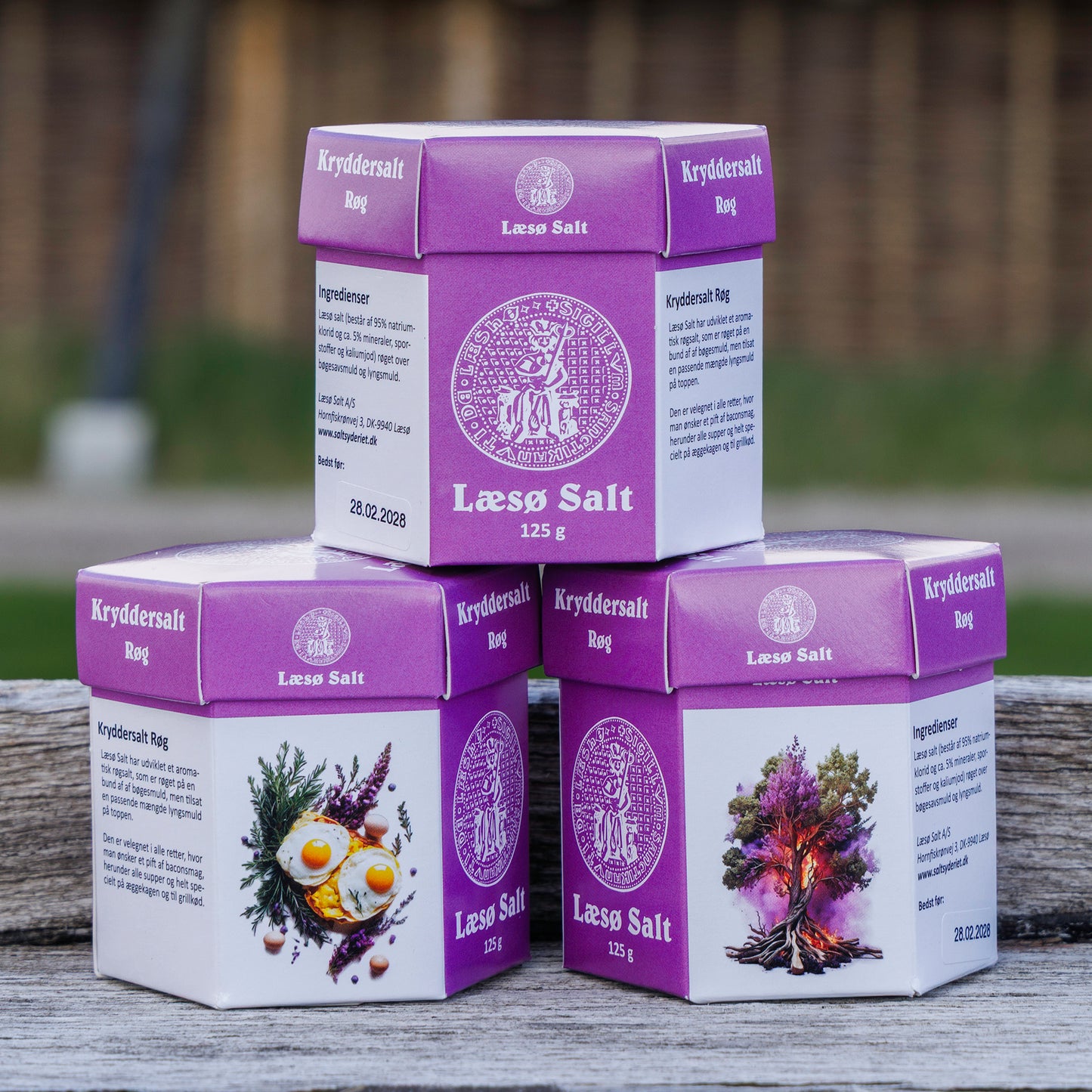 Læsø Kryddersalt Røg 125 gr. æske