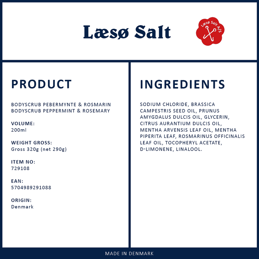 
                  
                    LS Bodyscrub Pebermynte & Rosmarin 200 ml.
                  
                