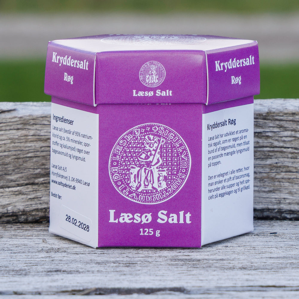 Læsø Kryddersalt Røg 125 gr. æske